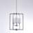Riva Frosted Glass & Polished Chrome Chandelier