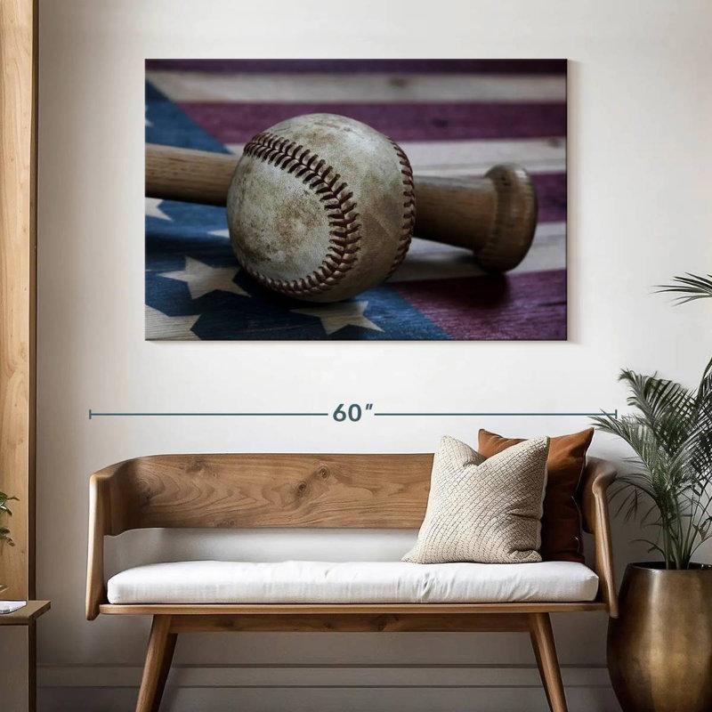 Sireci Baseball Bat Flag USA, 32" H x 48" W