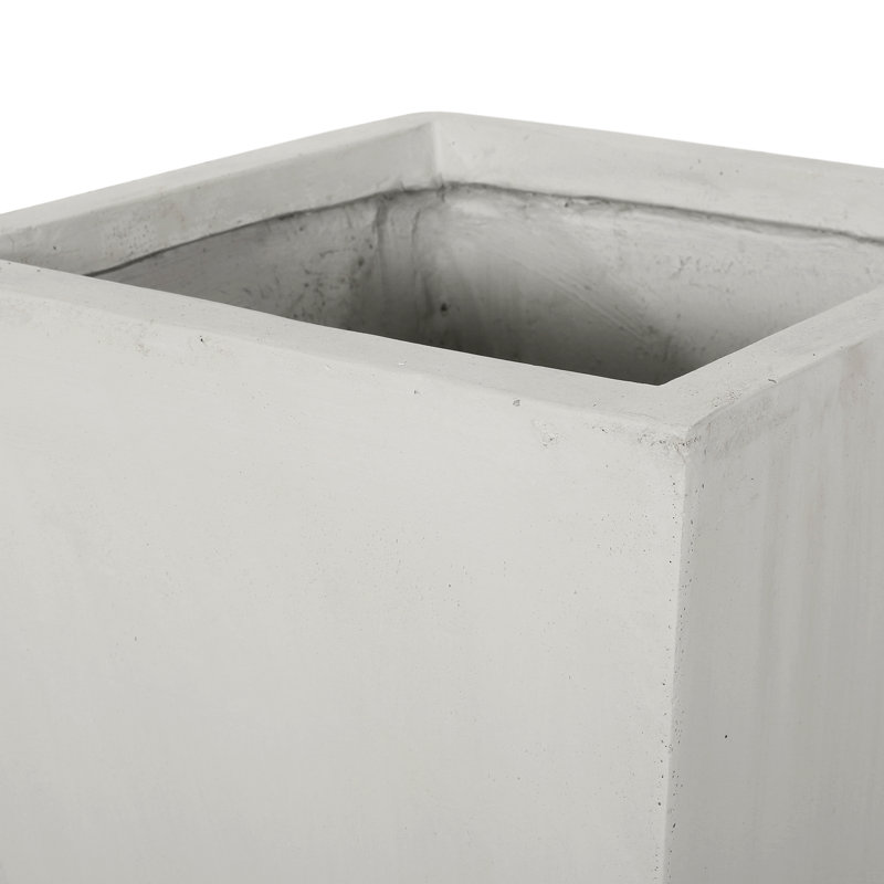 Ella Classic Planter, 28.5" H x 13" W x 13" D, Matte White