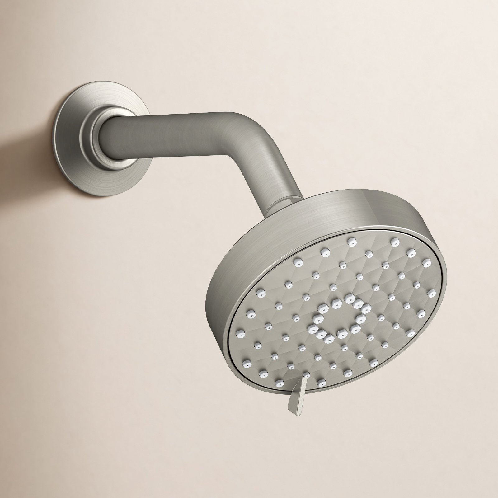 Awaken G110 Full/Standard Low Flow Shower Head 2.0 GPM, Vibrant Brushed Nickel