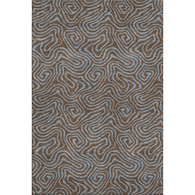 Premium Machine Washable Birchview AMF1031 Swirls Rug
