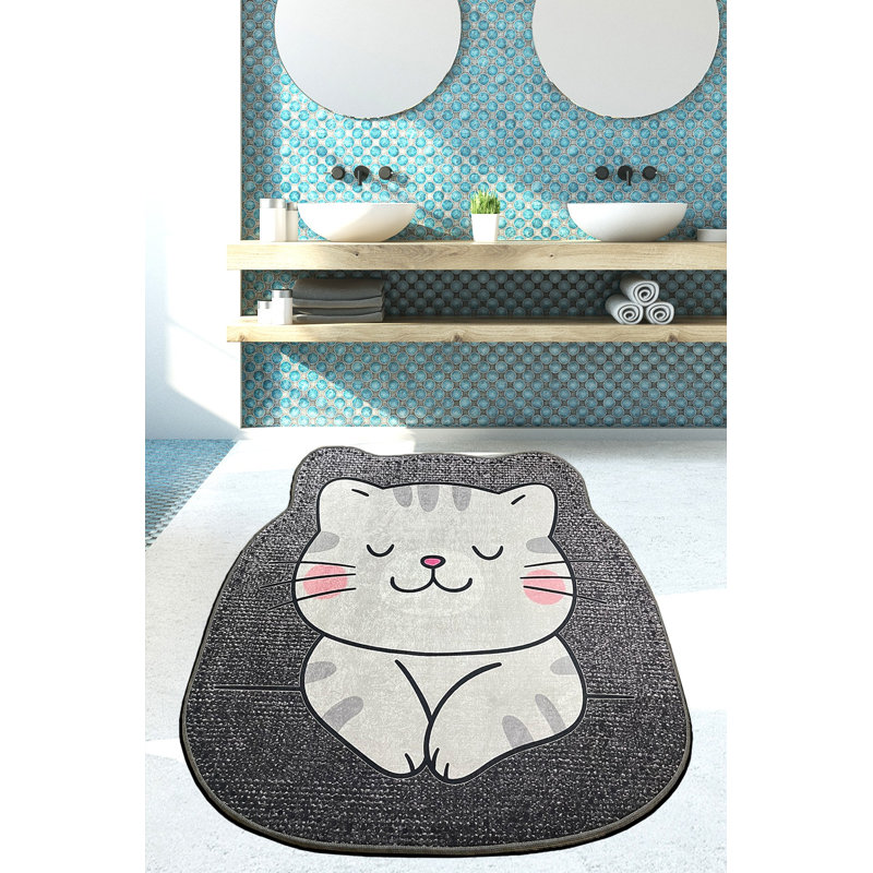 Tapis pour salle de bain Ehrentraud, L 79 po x L 79 po