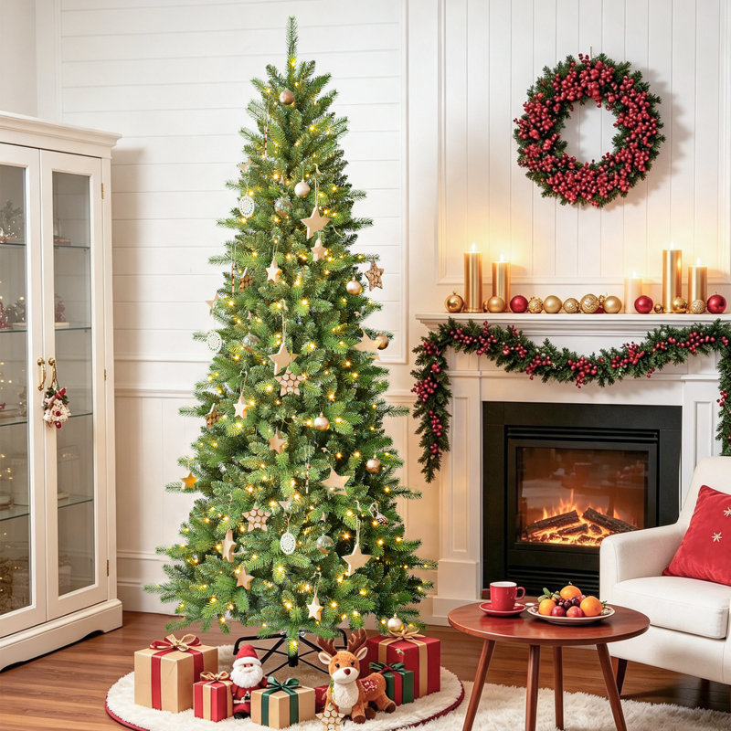 Arbre de Noël artificiel avec charnières, 7'