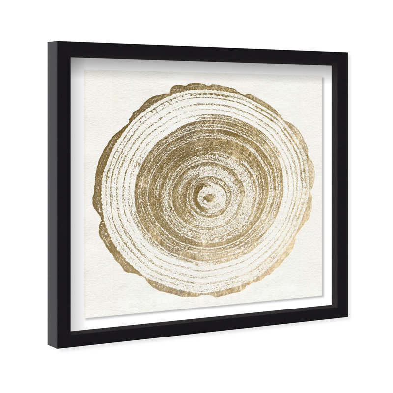Oliver Gal Legno III Abstract Botanical - Luxury Shadowbox Framed Wall Art, Black, 26" H x 26" W