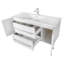 Ensemble de meuble-lavabo mural simple 48 po avec plateau en marbre Milano-1142586818