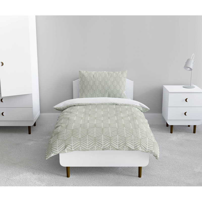 Ensemble d'édredon léger Stitch Patch, Vert clair
