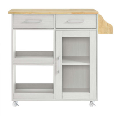 Modway Culinary Kitchen Cart With Spice Rack