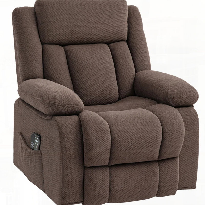 Fauteuil de massage pour personnes âgées, Brun antique