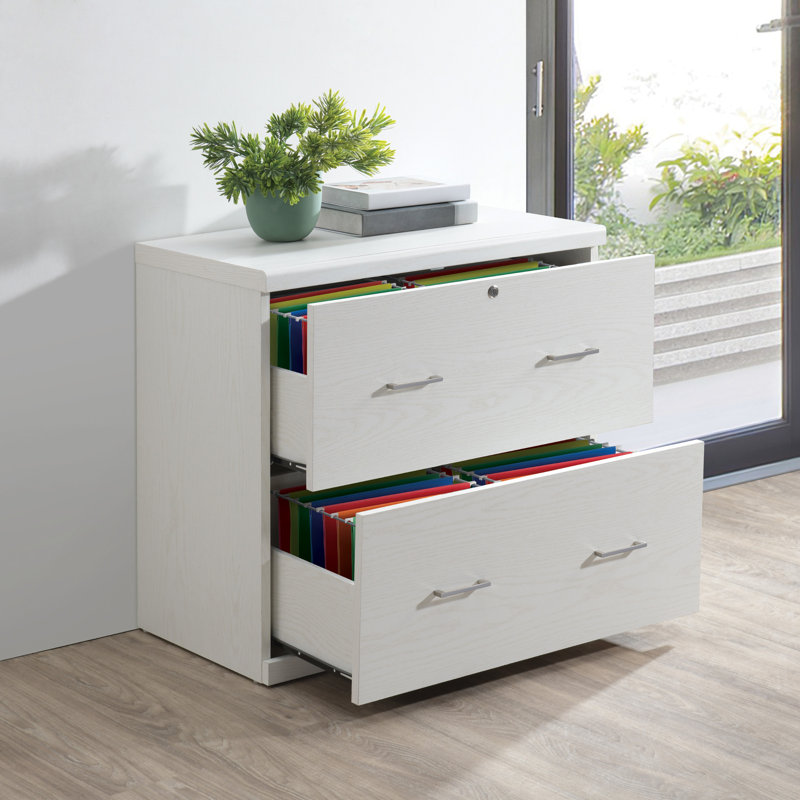 30'' Wide 2 -Drawer File Cabinet, White