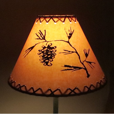 Abat-jour empire en papier 11 po H