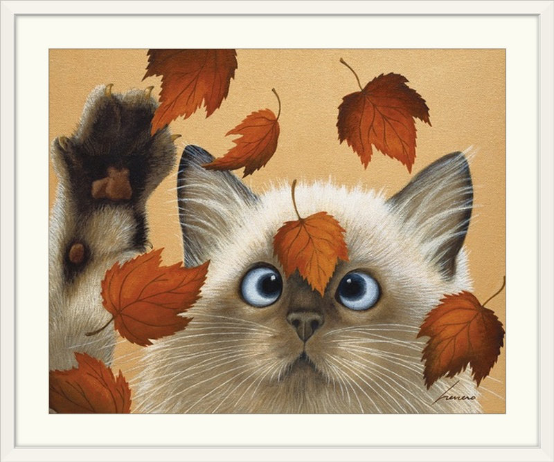 «Lowell Herrero» par Anjelina Erin Martin, Cadre blanc, H 27 po x l 32 po x P 1 po