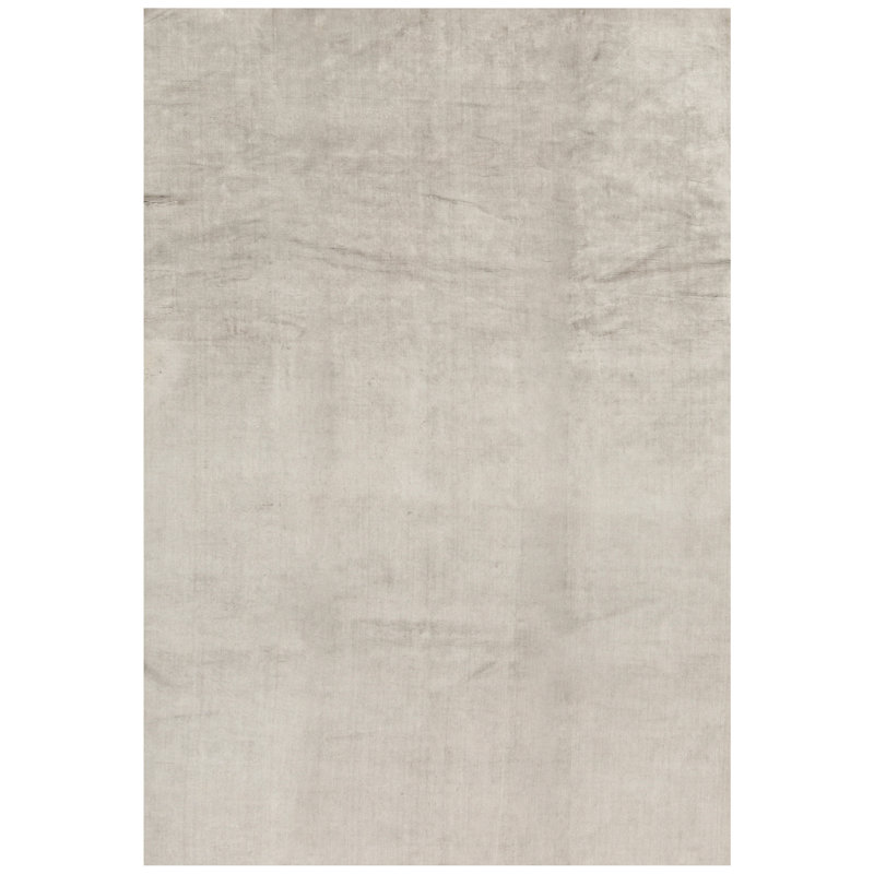 Wool Area Rug in Gray, Rectangle 5'10" x 9'3"