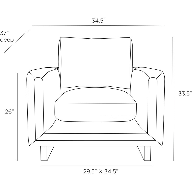 Lovell Chair Forest Velvet Dark Walnut