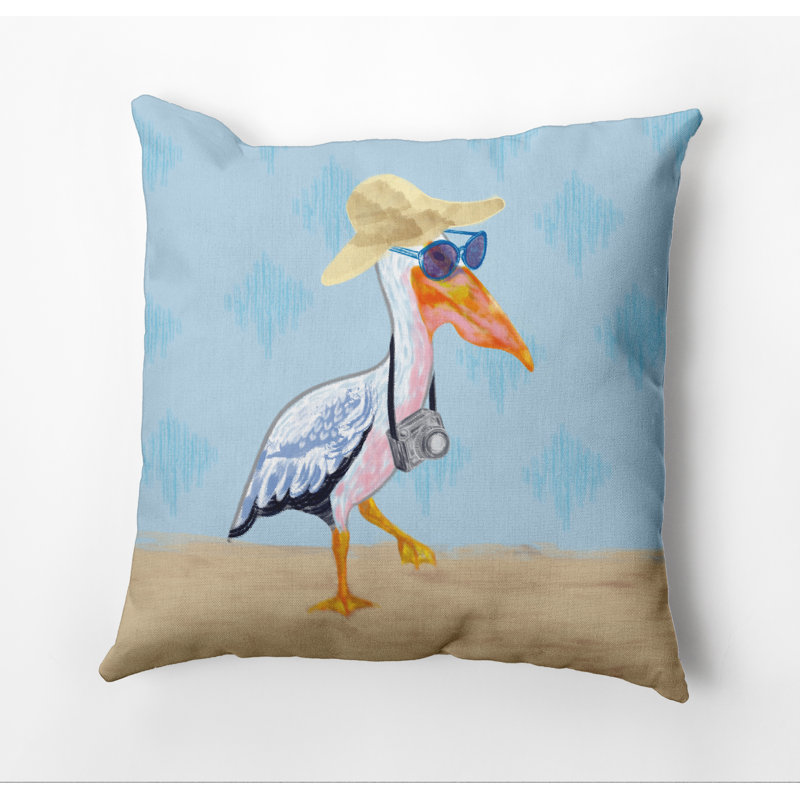 Coussin extérieur Beach, 18 po x 18 po, Bleu