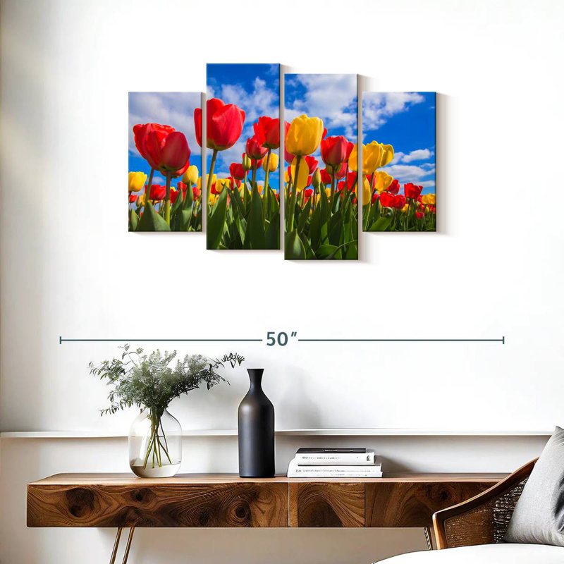 Harnek Spring Tulip Field, 22" H x 36" W