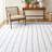 Martha Stewart 9625 Hand Woven Wool/Cotton Geometric Rug in Navy/Ivory-111663681