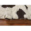 Tapis blanc / noir en laine noué à la main de conception unique 5 pi 7 po x 7 pi 10 po New Age