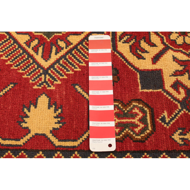 Tapis unique en laine noué à la main 2 pi 8 po x 4 pi 5 po nouvel âge Hailynn