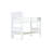 White Twin Over Bunk Bed, Rubber Wood Construction, Ensured, Shelves, Detachable Into 2 Separate Beds Bed With Material, Secure Guardrails And , Design-1889748708
