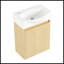 Ensemble de meuble-lavabo compact 16 po avec lavabo en céramique, pour petits espaces et décor moderne-1864973555