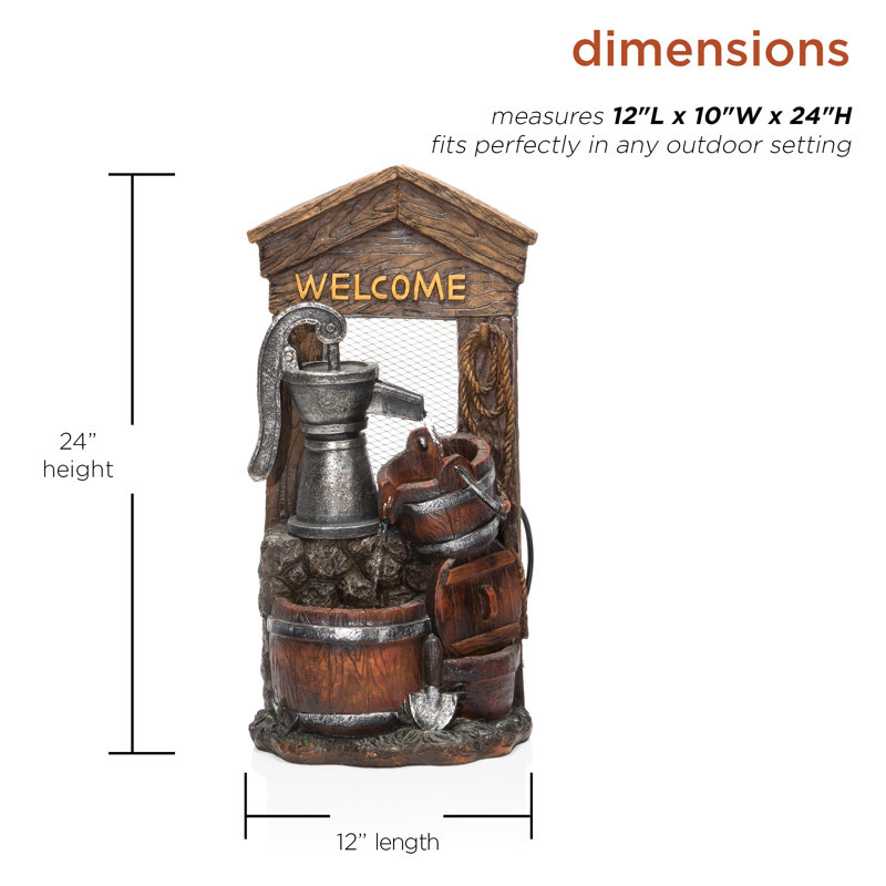 Dutch Weather Resistant Floor Fountain