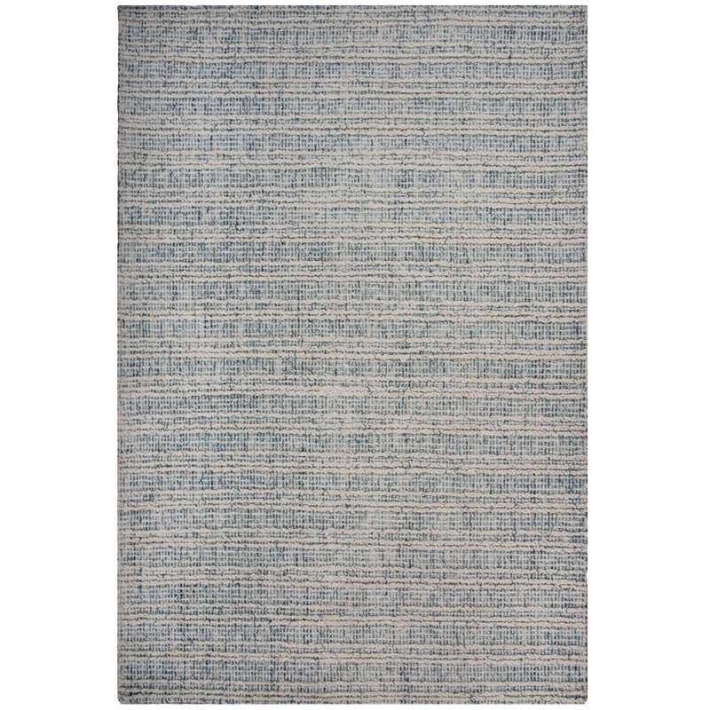 Tapis 100% laine touffeté à la main, Rectangle 7 pi 9 po x 9 pi 9 po