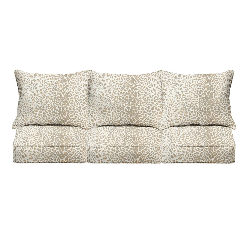 QQ Sunbrella Outdoor 5'' Sofa Seat / Back Cushion, Tan