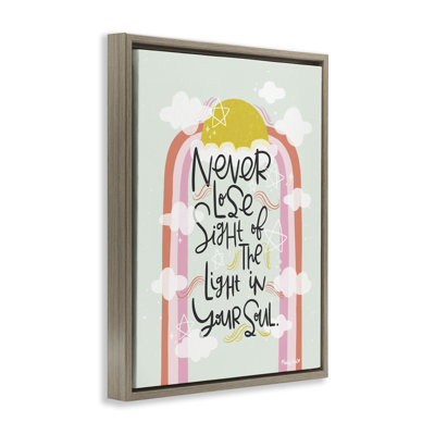 Cadre flottant «Light In Your Soul», design par Mandy Ford Art + Illustration
