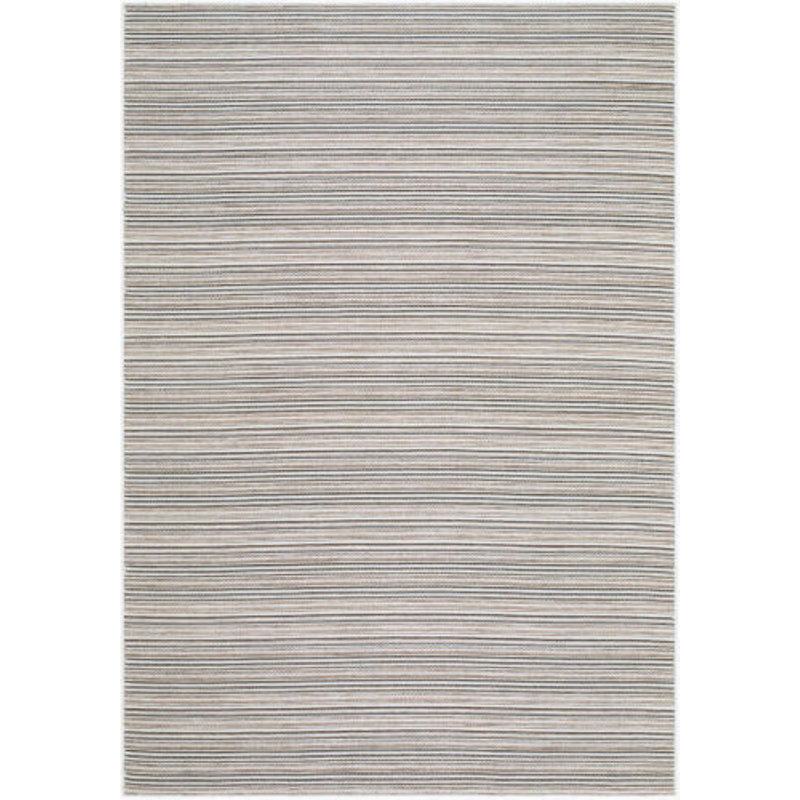 Tein Machine Woven Rug, Black/Ivory/Taupe, Rectangle 10' x 13'