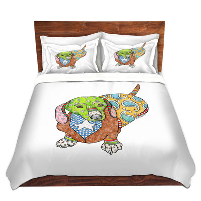 Ensemble de housse de couette teckel dog