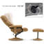 Aashka Ergonomic Faux Leather Recliner with Footrest-1378975468