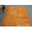 Tapis moderne, tapis antique orange, tapis frais, tapis rétro, tapis 3,7 x 6,8 pi, tapis bohème, tapis turc