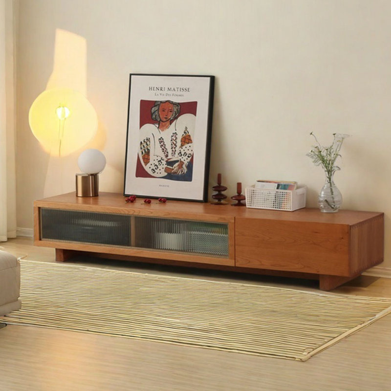 Meuble télé moderne et simple rétro, 82.67"