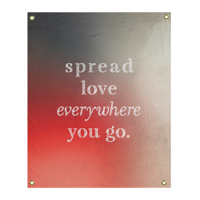 Tapisserie de polyester à l’quoted love quot