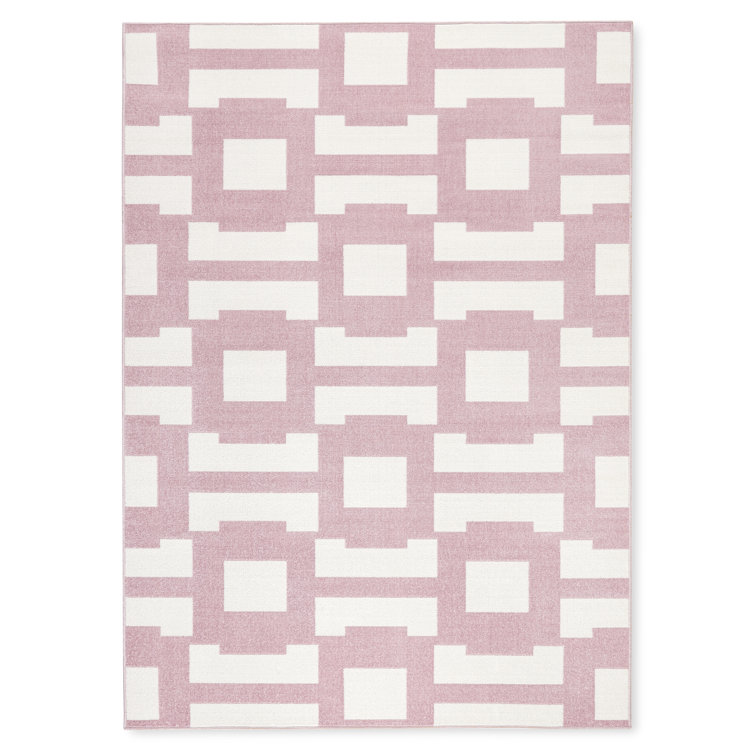 TOMMY BAHAMA Isla Coastal Geo Indoor Outdoor Area Rug Purple/Ivory