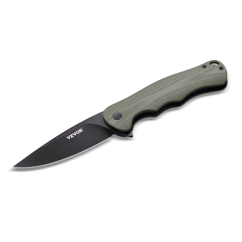 Pince à poche pliante en acier G10 de 3,5 po / lame D2 de 8,8 cm