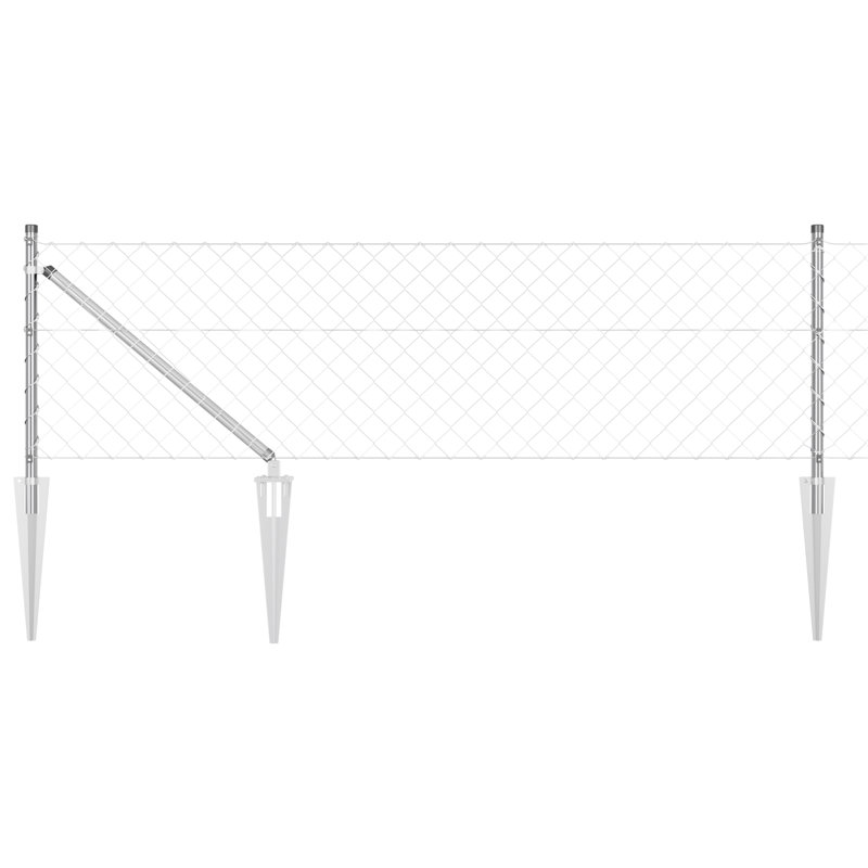 80cm H x 2500cm W Galvanized Steel Fence Panels