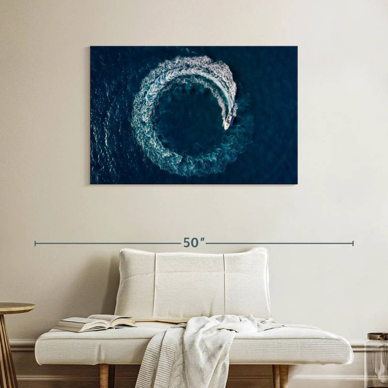 Mehar, boucle de bateau en mer, H 26 po x l 39 po