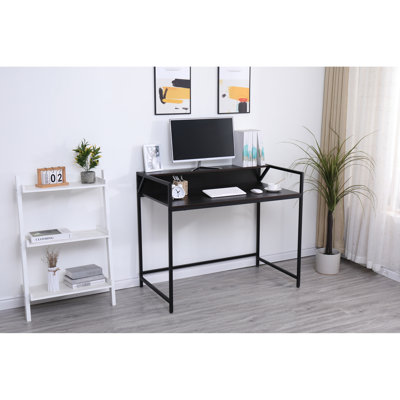 Console noire - Meuble d'entrée moderne pour chambre, salon, couloir, bureau. Étroite, elle s'adapte aux petits espaces, notamment dans une entrée.