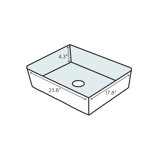 Unlimited 22.4 in. L Bathroom Sink
