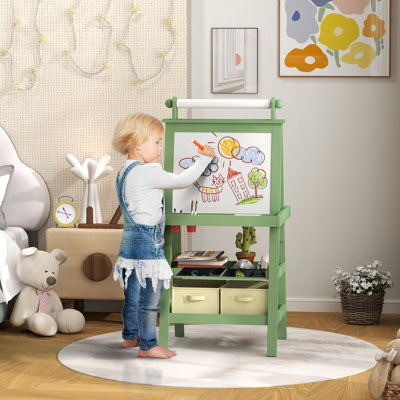Laub Isabelle & Max Art Easel for Kids, Kids Easel with Paper Roll, 3-6 Years