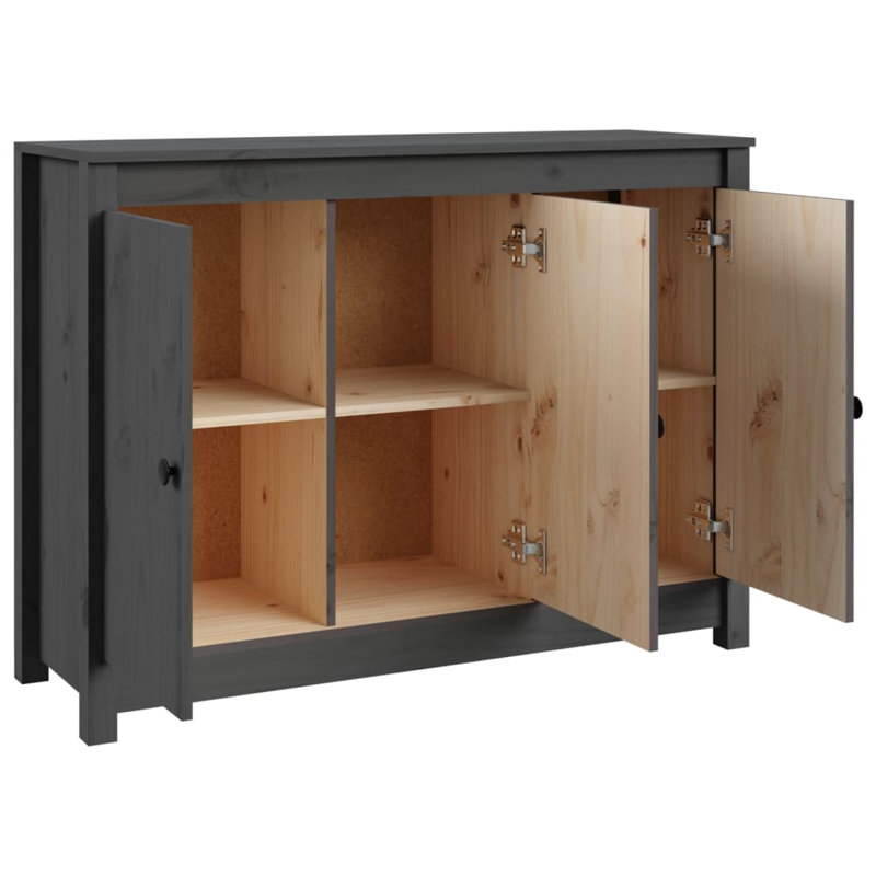 Portillo 100cm Solid Wood Sideboard, Grey