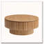 Round Wood Coffee Table With Storage-121083346