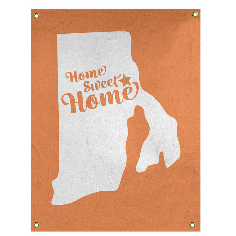 Tapisserie murale providence doux pour la maison, H 80 po x l 59 po, Orange