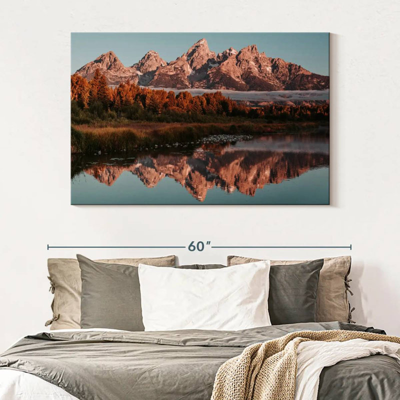 Alvord Grand Teton Sunrise Glow, H 34 po x l 51 po