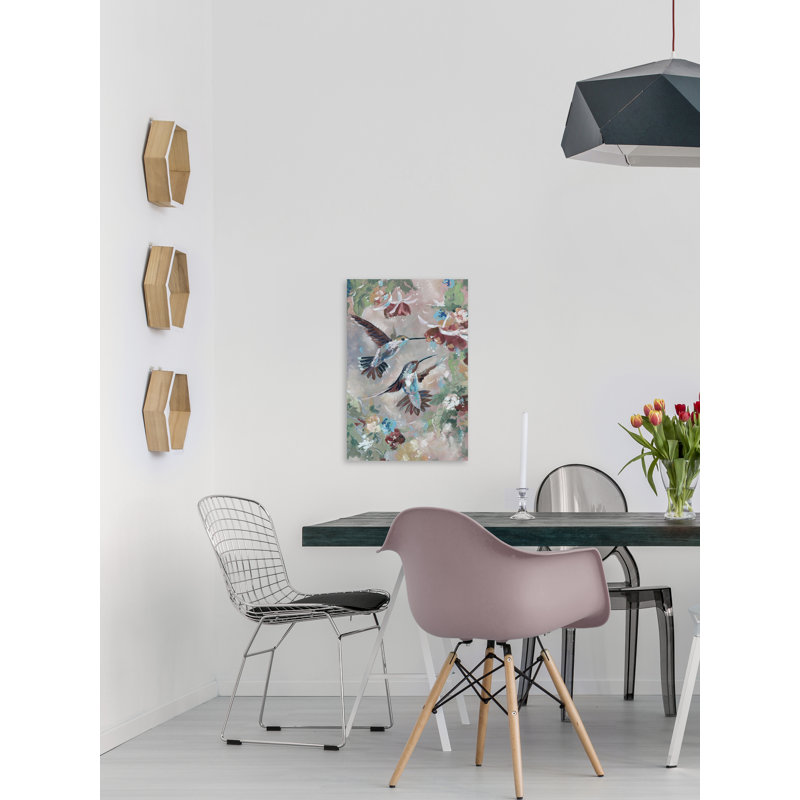 « floral jardin », reproduction sur toile tendue, H 12 po x l 8 po x P 1,5 po