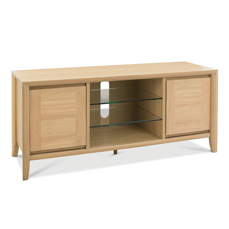 Izzie Unfinished TV Stand for TVs up to 55", Natural
