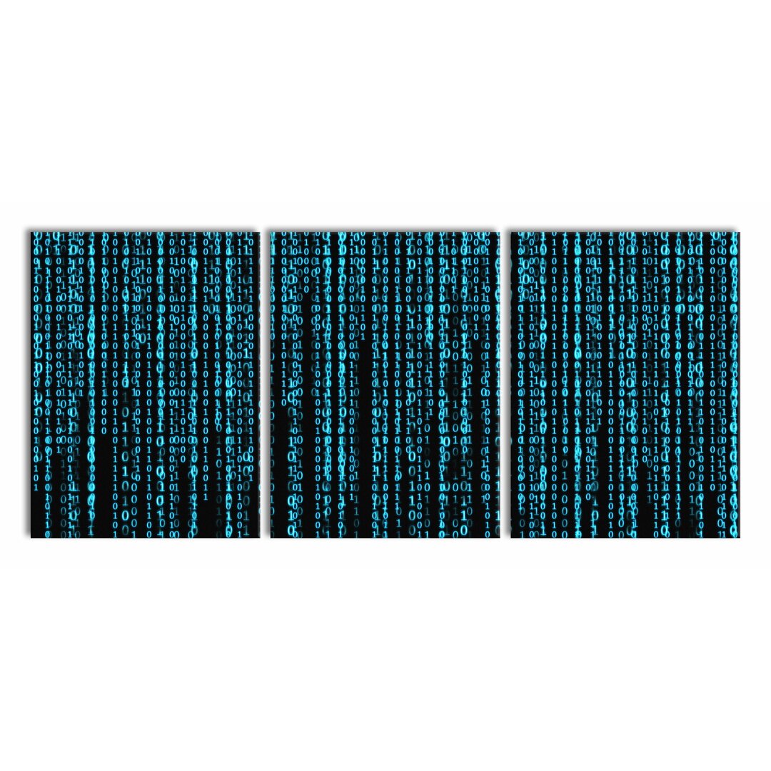 3-tlg. Leinwandbilder-Set Matrix