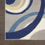 Tapis à motif géométrique gris / bleu Lindall-390377813