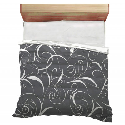 Édredon en mousseline à motif floral tissé uni inspiré de la nature_12503
